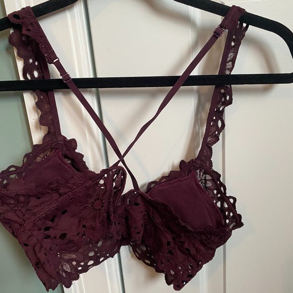 Burgundy Aerie Bralette - Picture 2 of 2